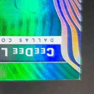 2022 Panini Illusions CeeDee Lamb Trophy Collection Green 7/10 26 Dallas Cowboys