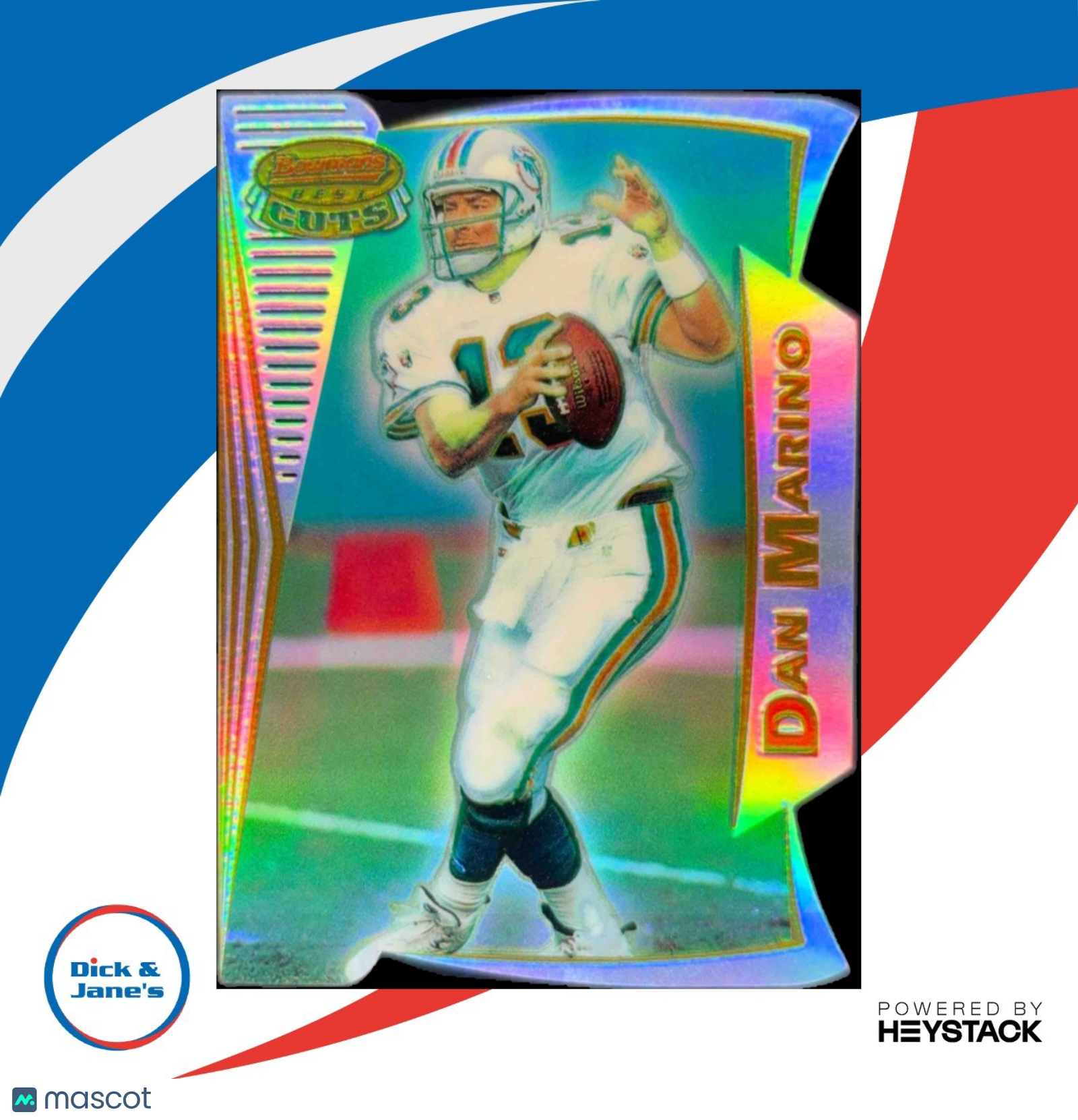 1996 Bowman 's Best Dan Marino Cuts Refractor #BC1 Miami Dolphins