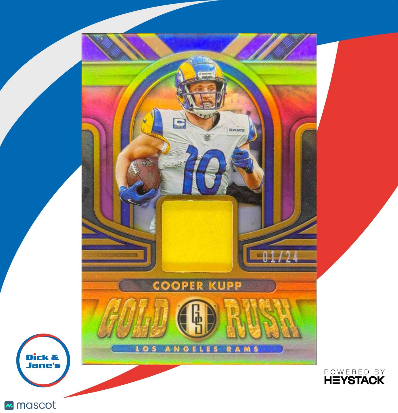 2023 Gold Standard Cooper Kupp Rush Rose /24 MEM Chicago Bears Los Angeles Rams