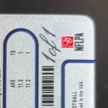 2022 Contenders Rashod Bateman Printing Plate Black 1/1 #6 Season Ticket Ravens