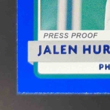 2020 Panini Donruss Jalen Hurts Press Proof Blue #314 RC Philadelphia Eagles
