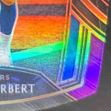 2020 Select Justin Herbert Purple Prizm Die Cut 244 Club RC Los Angeles Chargers