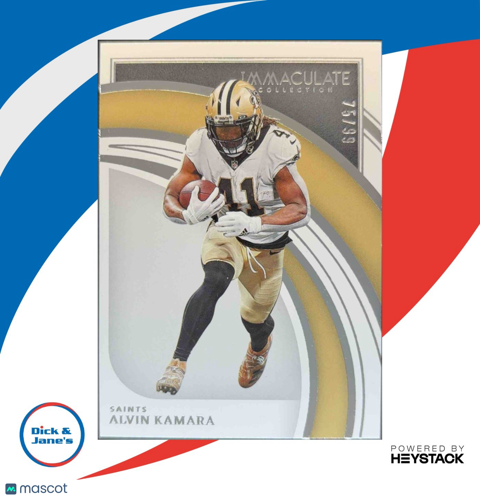 2022 Panini Immaculate Collection Alvin Kamara /99 #60 New Orleans Saints
