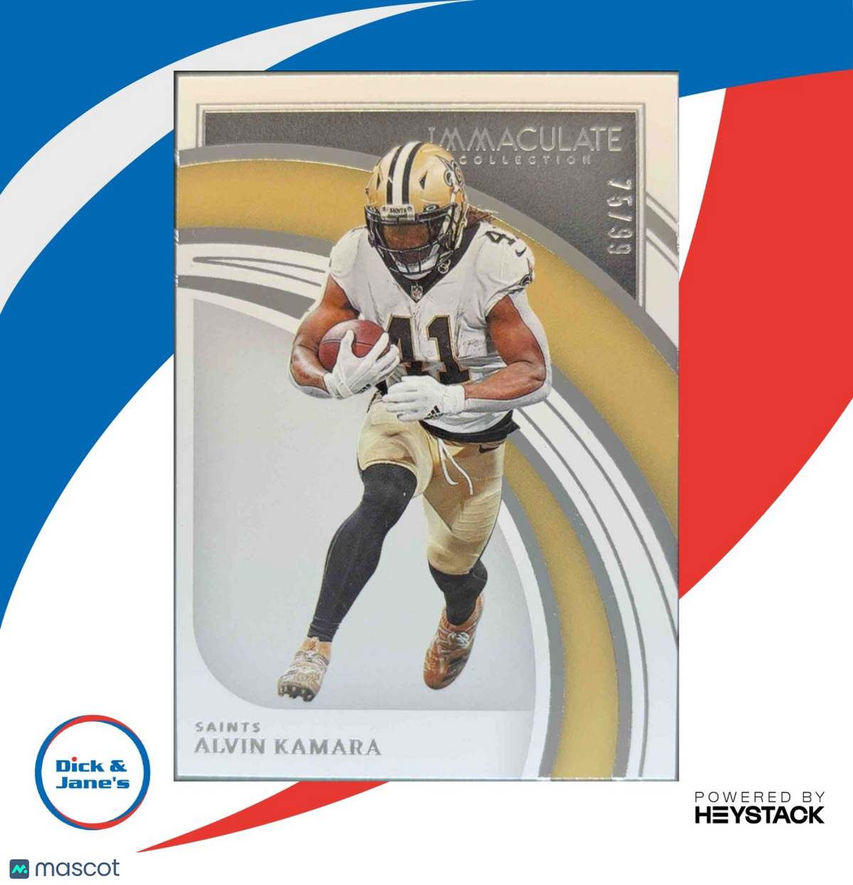 2022 Panini Immaculate Collection Alvin Kamara /99 #60 New Orleans Saints