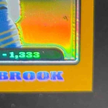 2008 Topps Chrome Brian Westbrook Gold Refractor 86/199 Philadelphia Eagles