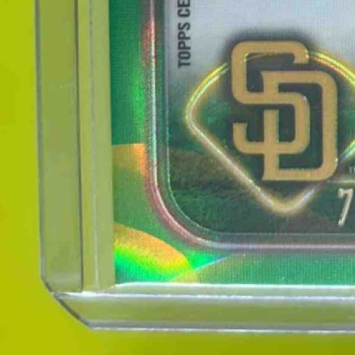 2024 Topps Chrome Update Jackson Merrill Rookie Auto Lava Lamp Green/Yellow /85