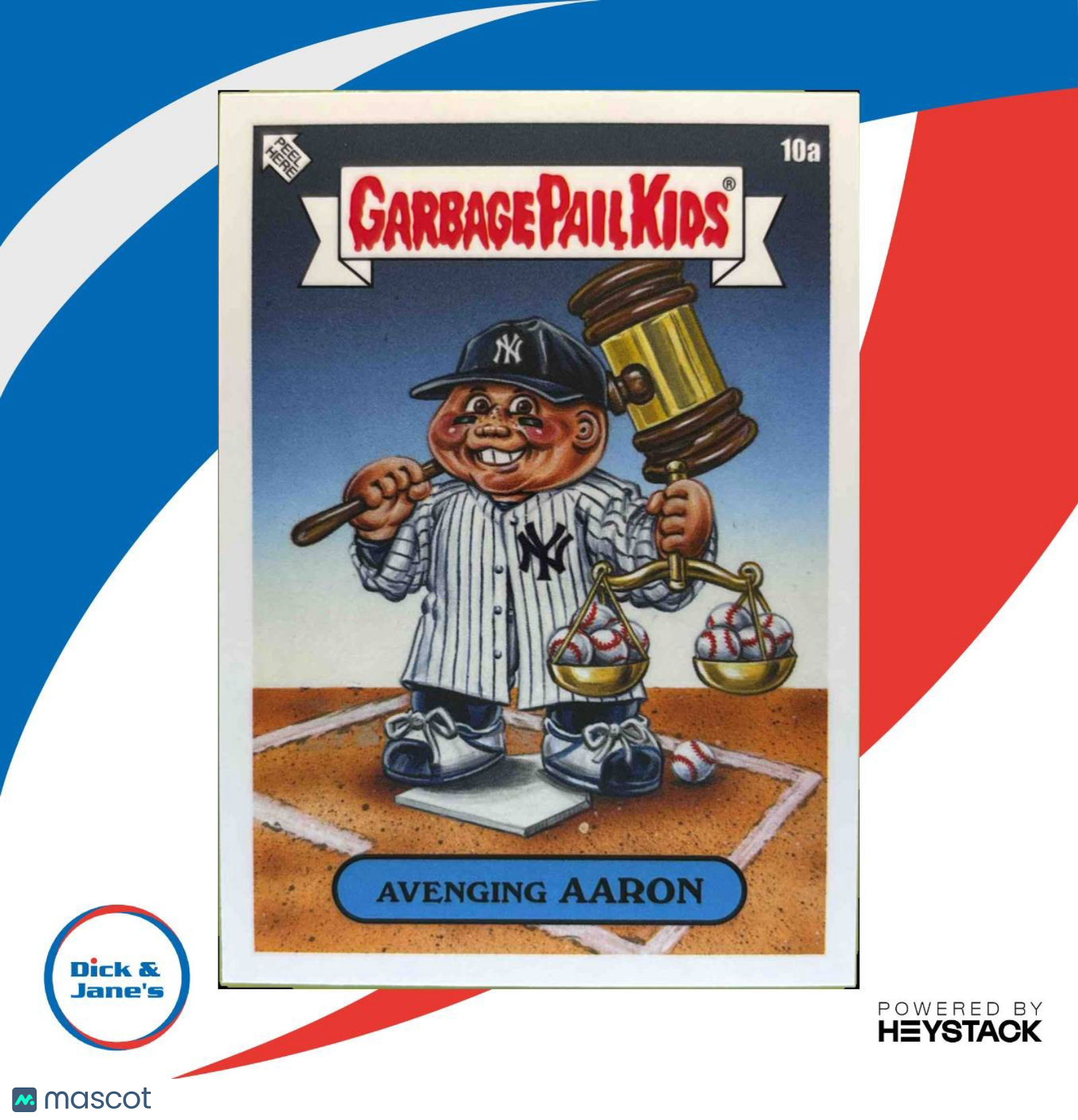 2023 Topps Garbage Pail Kids x MLB Series 3 Avenging Aaron Judge #10a New York