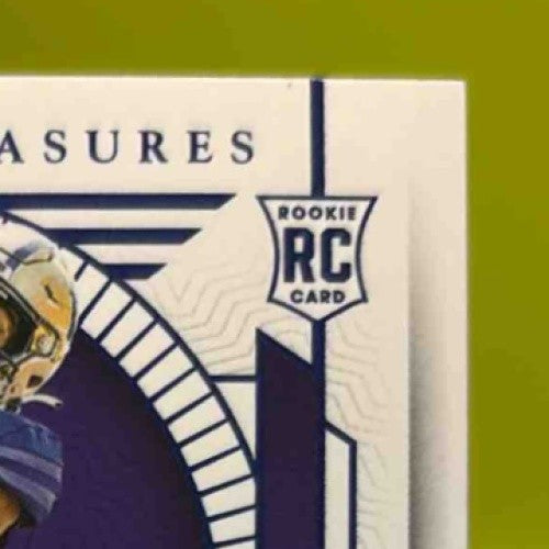 2024 National Treasures Jalen McMillan Materials Signatures Purple /25 Auto WASH