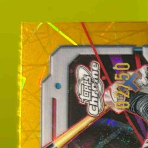 2024 Topps Cosmic Chrome Adley Rutschman Gold Interstellar Refractor /50 Orioles