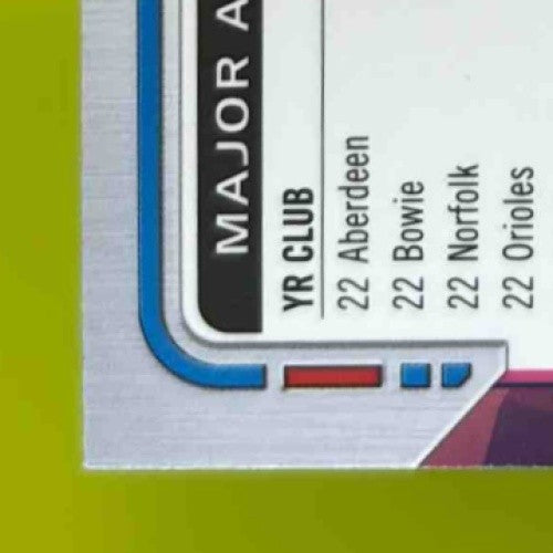 2024 Topps Cosmic Chrome Adley Rutschman Gold Interstellar Refractor /50 Orioles