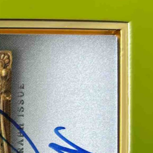 2024 Topps Gilded Collection Wade Boggs Gold Framed Hall of Fame Auto Emerald/25