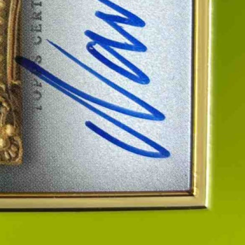 2024 Topps Gilded Collection Wade Boggs Gold Framed Hall of Fame Auto Emerald/25