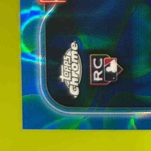 2024 Topps Chrome Update Evan Carter Rookie Auto Lava Lamp Blue/Green 61/125 RC