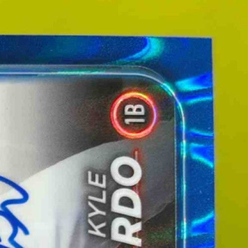 2024 Topps Chrome Update Kyle Manzardo Auto Blue RayWave Refractor 23/150 RC