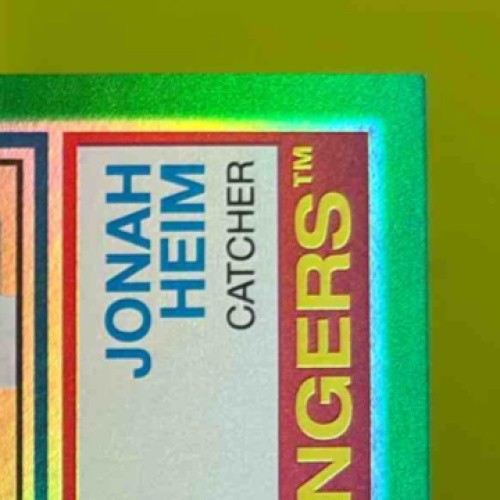 2024 Topps Archives Jonah Heim 83 Fan Favorites Auto Green Foilboard 15/99 #83FF