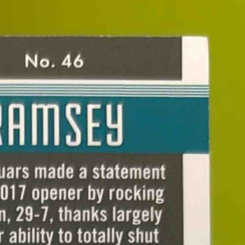 2017 Panini Plates & Patches Jalen Ramsey Red /10 #46 Jacksonville Jaguars