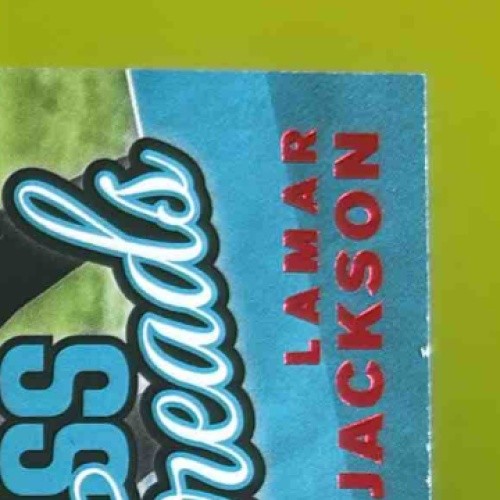 2019 Panini Donruss Lamar Jackson Threads Red #T-7 Baltimore Ravens