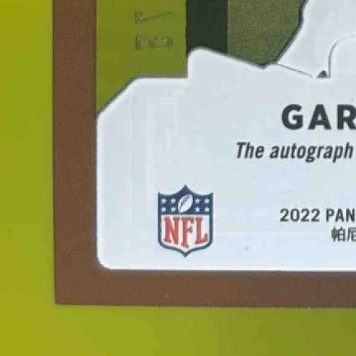 2022 Clearly Donruss Garrett Wilson Rated Rookie Auto Purple /175 New York Jets