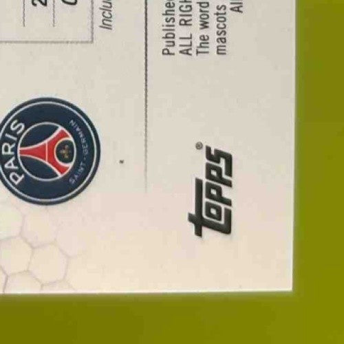 2023-24 Topps UEFA Club Competitions Randal Kolo Muani Neon Green 133/199 #70