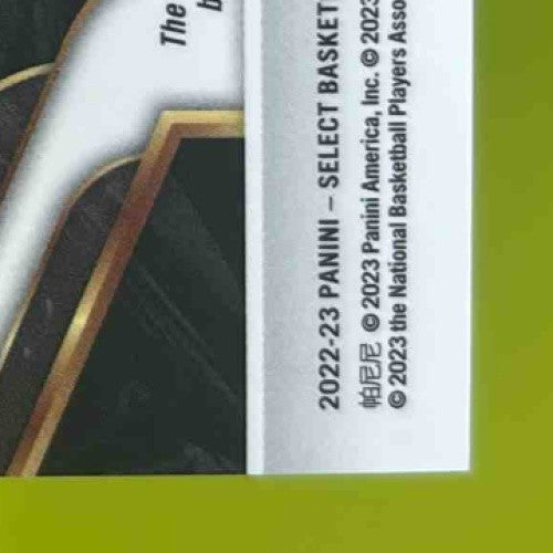 2022-23 Panini Select Jeremy Sochan Rookie Signatures/249 Auto San Antonio Spurs