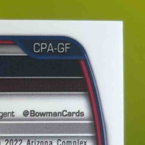2023 Bowman Gleider Figuereo Chrome Auto Refractor 269/499 #CPA-GF 1st Prospect