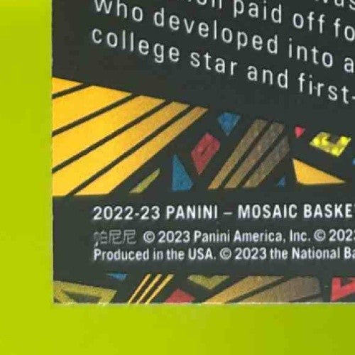 2022-23 Panini Mosaic Jaden Ivey RC Razzle Dazzle #4 Rookie Card Detroit Pistons