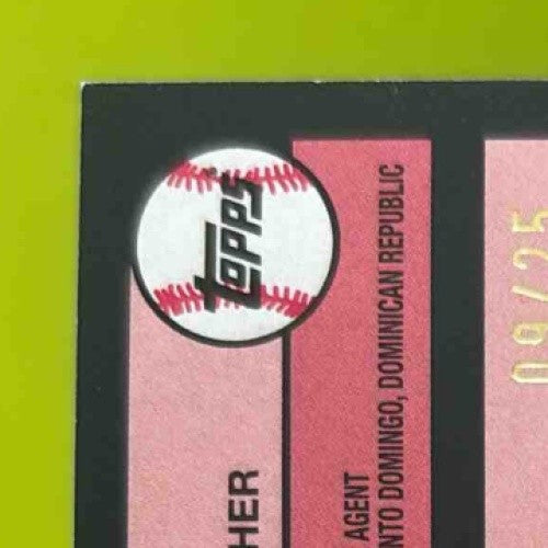 2024 Topps Update '89 Topps Autographs Red Jose Soriano 09/25 LA Angels