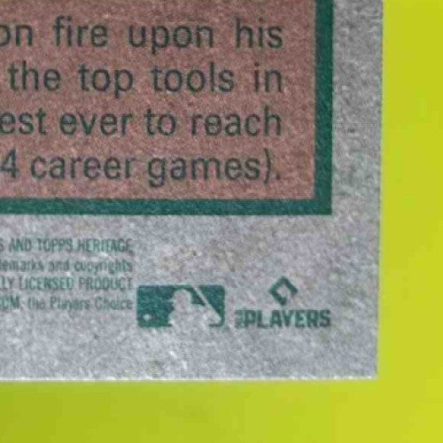 2024 Topps Heritage Missing Facsimile Signature Elly De La Cruz SP RC No Auto