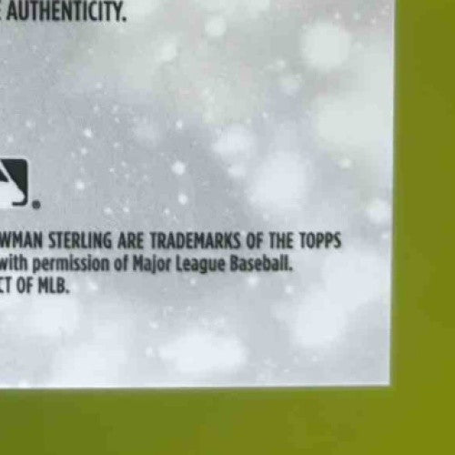 2023 Bowman Sterling Jaison Chourio Prospect Auto #PA-JCO Cleveland Guardians