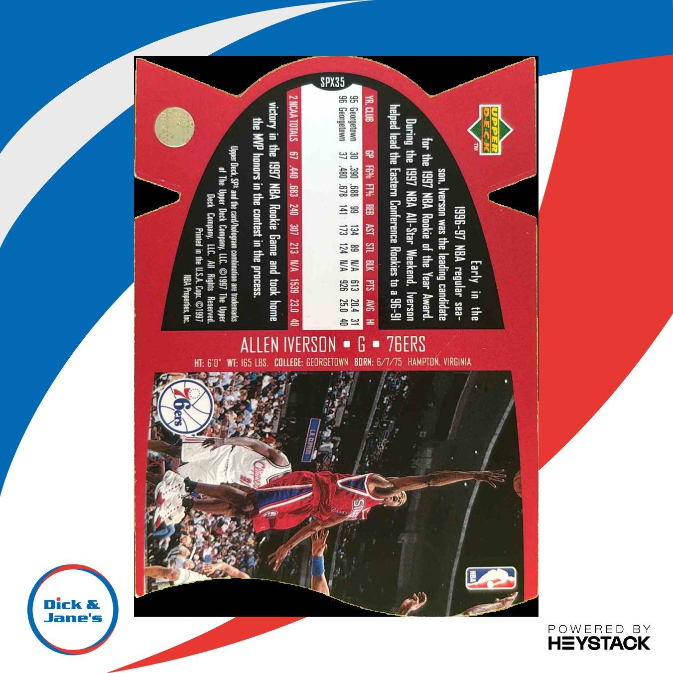 1997-98 SPx Allen Iverson #SPX35 Philadelphia 76ers