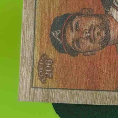 2024 Topps 206 Austin Riley Wood Stock #NNO Atlanta Braves Short Print