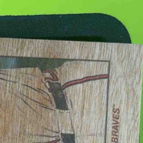 2024 Topps 206 Austin Riley Wood Stock #NNO Atlanta Braves Short Print