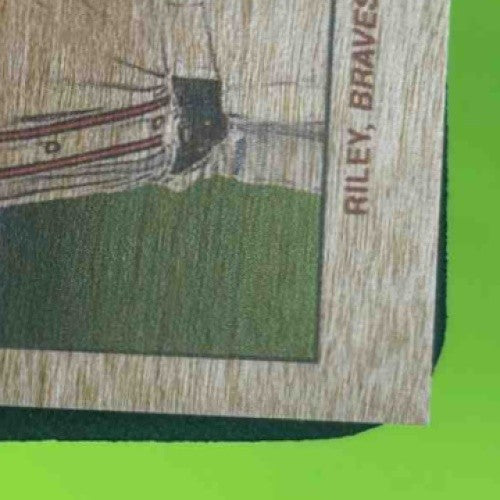 2024 Topps 206 Austin Riley Wood Stock #NNO Atlanta Braves Short Print