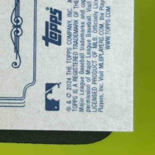 2024 Topps 206 Austin Riley Wood Stock #NNO Atlanta Braves Short Print