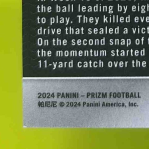 2024 Panini Prizm Luke Musgrave No Huddle Blue 54/99 #105 Green Bay Packers