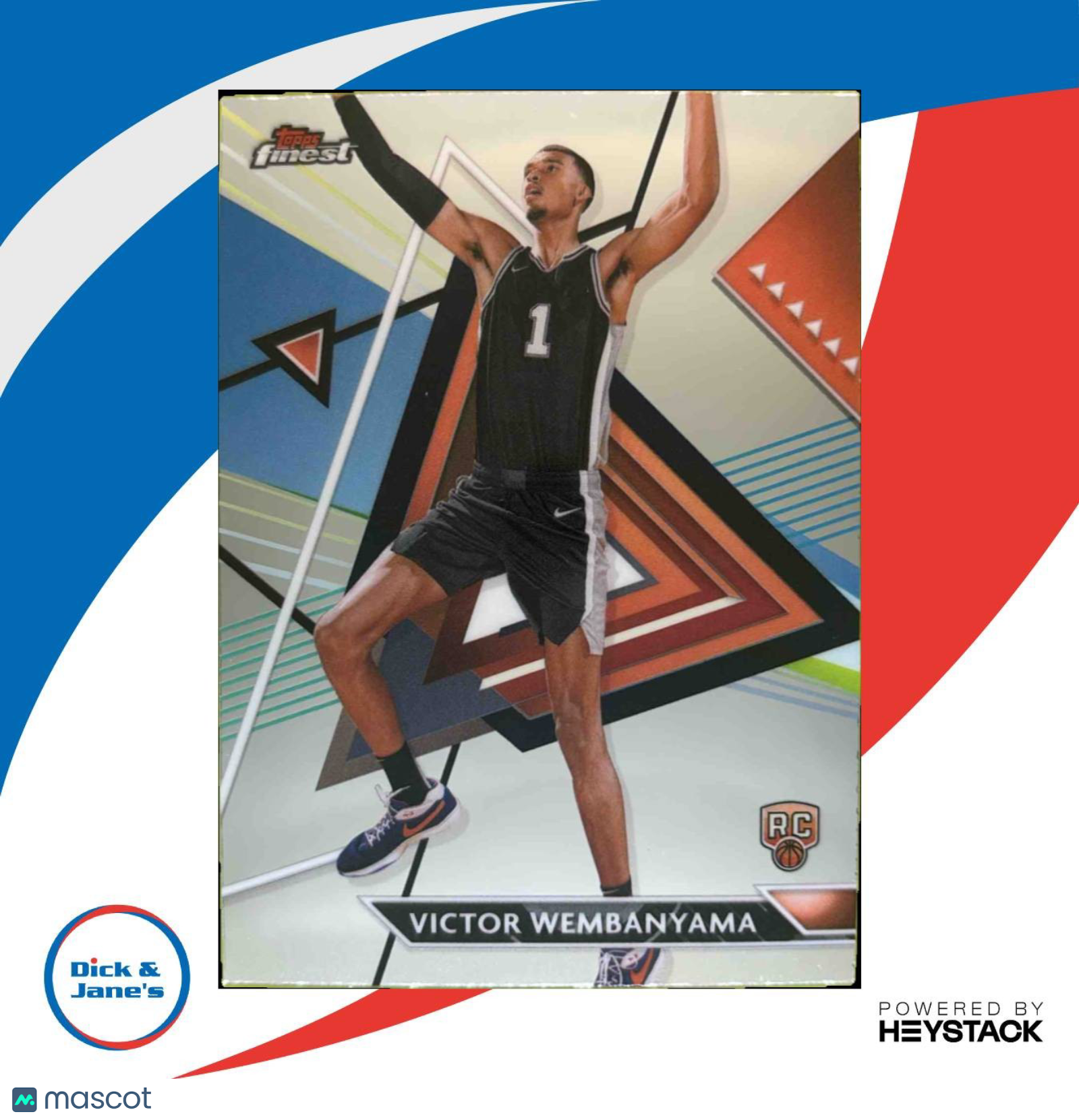 2023-24 Topps Finest Victor Wembanyama #197 Uncommon RC San Antonio Spurs