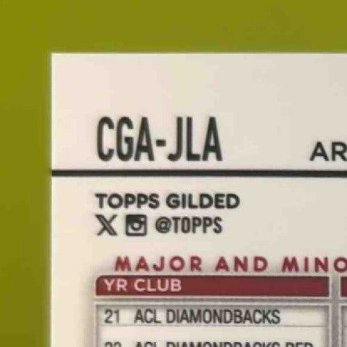 2024 Topps Gilded Collection Jordan Lawlar Chrome Gold Auto Yellow-Gold 74/75