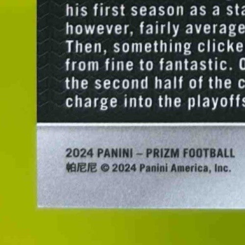 2024 Panini Prizm Jordan Love Purple Wave 78/99 #101 Green Bay Packers