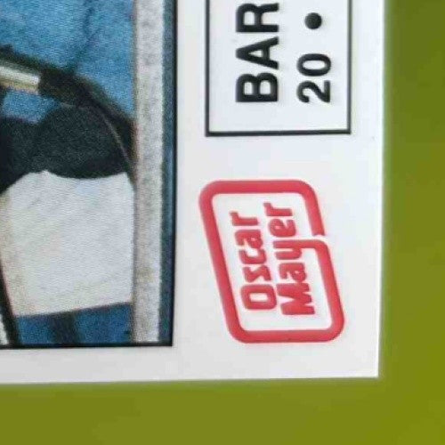 1989 Lions Police Oscar Mayer Barry Sanders RC #11 Detriot Lions Rookie Card - Sports Cards