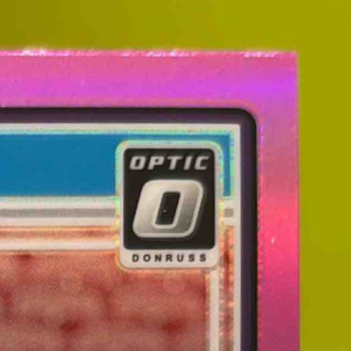 2024 Donruss J.J. McCarthy Optic Rated Rookie Preview Pink 303 Minnesota Vikings