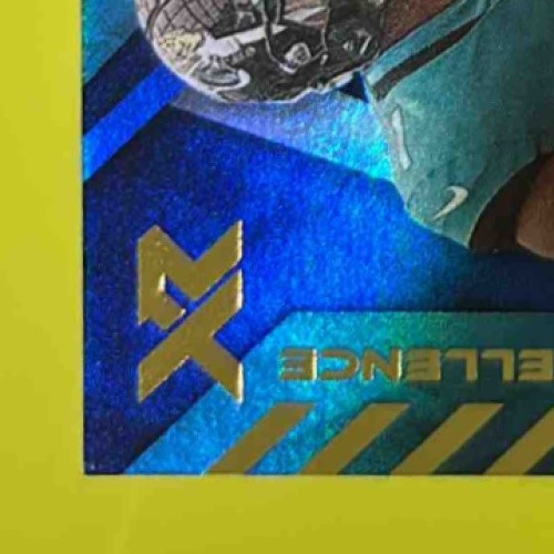 2021 Panini XR Travis Etienne Jr. Rookie XL Swatch Auto Blue /49 RC Jacksonville