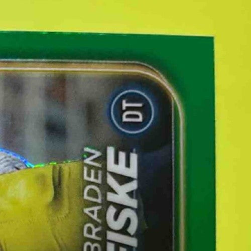 2024 Topps Chrome Braden Fiske Green Refractor 53/99 #273 RC Los Angeles Rams