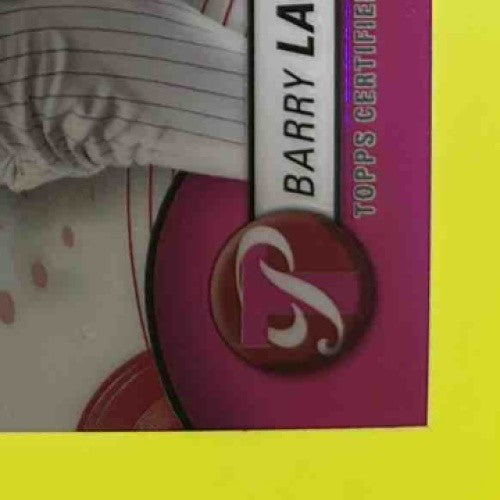 2024 Topps Pristine Barry Larkin Popular Demand Auto Relics Pink Refractor 10/15