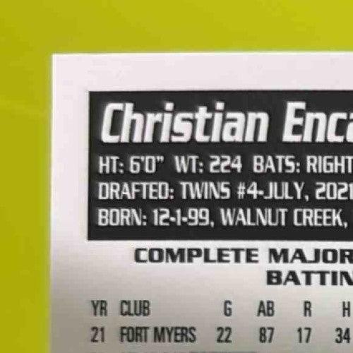 2024 Topps Archives Christian Encarnacion-Strand 95 Fan Favorites Auto Gold /50