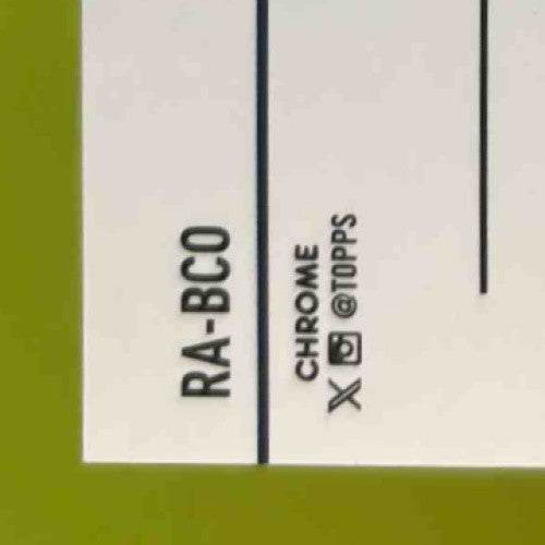 2024 Topps Chrome Blake Corum Rookie Refractor Auto #RA-BCO RC Los Angeles Rams - Sports Cards