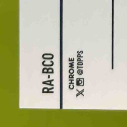 2024 Topps Chrome Blake Corum Rookie Refractor Auto #RA-BCO RC Los Angeles Rams - Sports Cards