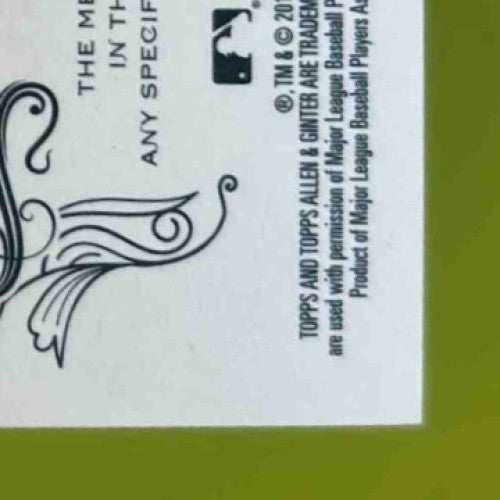 2017 Topps Allen & Ginter Miguel Cabrera Relics #FSRB-MCB MEM Detroit Tigers - Sports Cards