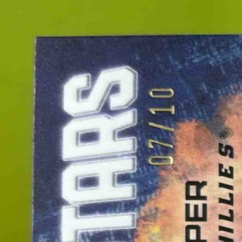 2023 Topps Update Bryce Harper Action Stars Red 7/10 Philadelphia Phillies - Sports Cards