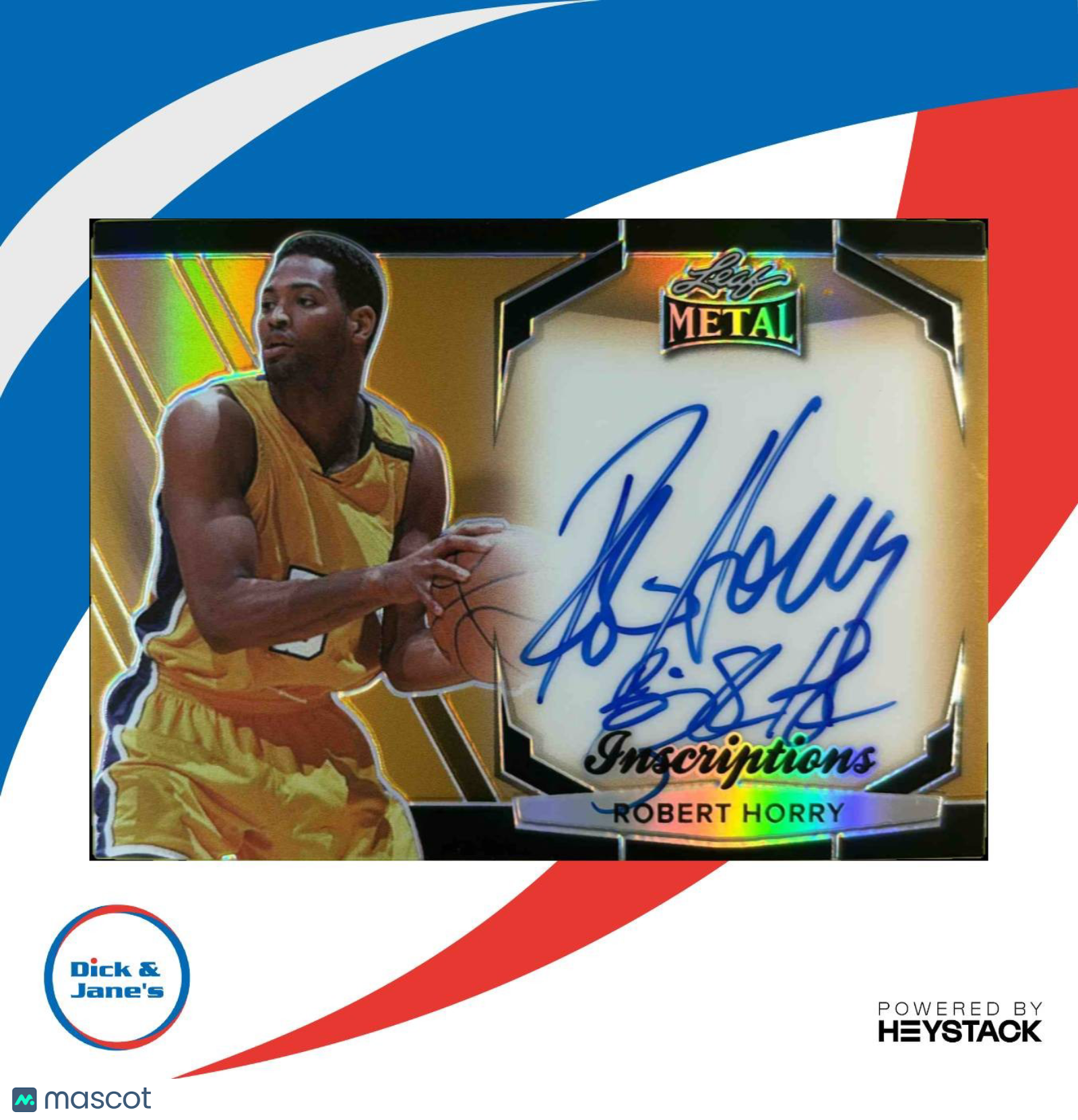 2024 Leaf Signature Series Robert Horry Metal Inscription Auto /100 Lakers - Sports Cards