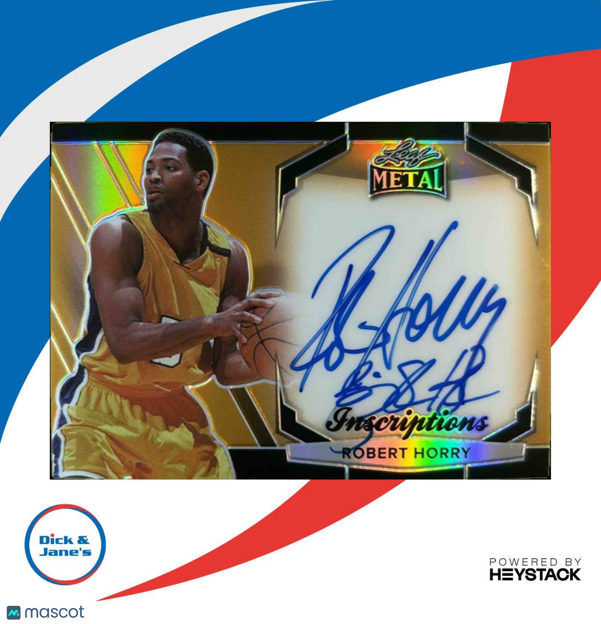 2024 Leaf Signature Series Robert Horry Metal Inscription Auto /100 Lakers